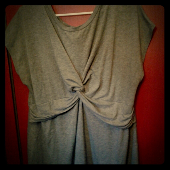 Isabel Maternity by Ingrid & Isabel Tops - Grey short sleeve blouse